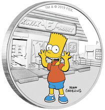 Load image into Gallery viewer, 2019 The Simpsons BART Simpson Proof $1 1oz Silver COIN NGC PF 70 FR PF70
