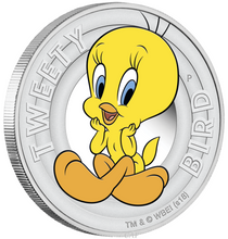 Load image into Gallery viewer, 2018 TUVALU Looney Tunes TWEETY BIRD Silver Proof NGC PF70 Half Dollar Coin ER
