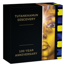 Load image into Gallery viewer, 2022 Tutankhamun Discovery 100th Ann 2oz Silver $2 Gilt Colored Coin NGC PF70 FR
