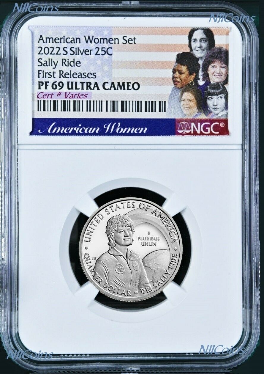 2022 S Silver NGC American Women Sally Ride QUARTER Proof coin PF 69 FR