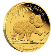 Load image into Gallery viewer, 2016 AUSTRALIAN KOALA 1/4 OZ $25 GOLD PROOF COIN NGC PF70 AUSTRALIA 1000 MINTAGE
