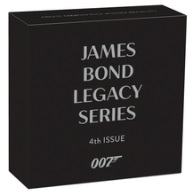 Load image into Gallery viewer, JAMES BOND LEGACY SERIES 4th ISSUE 2024 1oz SILVER PROOF $1 COIN Pierce Brosnan
