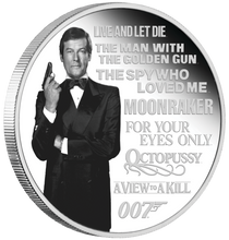 Load image into Gallery viewer, JAMES BOND 007 LEGACY SERIES 2nd ISSUE 2022 1oz SILVER PROOF Colored $1 COIN
