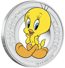 Load image into Gallery viewer, 2018 TUVALU Looney Tunes TWEETY BIRD Silver Proof NGC PF69 Half Dollar Coin ER
