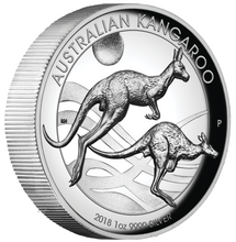 Load image into Gallery viewer, 2018 P Australia HIGH RELIEF 1oz Silver Kangaroo $1 Coin NGC PF70 UC ER + OGP
