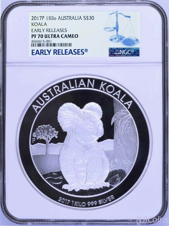 2017 Koala PROOF 1 Kilo $30 Pure Silver Coin Kilogram NGC PF70 MINTAGE 300 ER