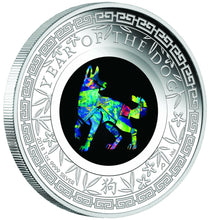 Load image into Gallery viewer, 2018 Australia OPAL LUNAR Year of the DOG 1oz Silver Proof Coin NGC PF70 UC ER
