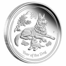 Load image into Gallery viewer, 2018 P Australia PROOF Silver Lunar Year of the DOG NGC PF 69 1/2 oz Coin ER
