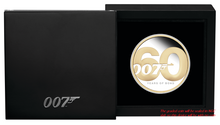 Load image into Gallery viewer, 2022 60 Years of James Bond 007 SILVER PROOF $2 2oz Gilt Gilded COIN NGC PF70 FR
