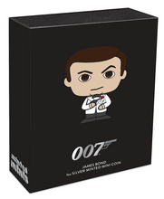 Load image into Gallery viewer, 2023 James Bond 007 First Minted Mini 1oz Silver $1 Coin NGC PF70 FR
