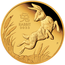 Load image into Gallery viewer, 2023 Australian Lunar Year of the Rabbit 1 oz Gold Proof $100 Coin Series-3
