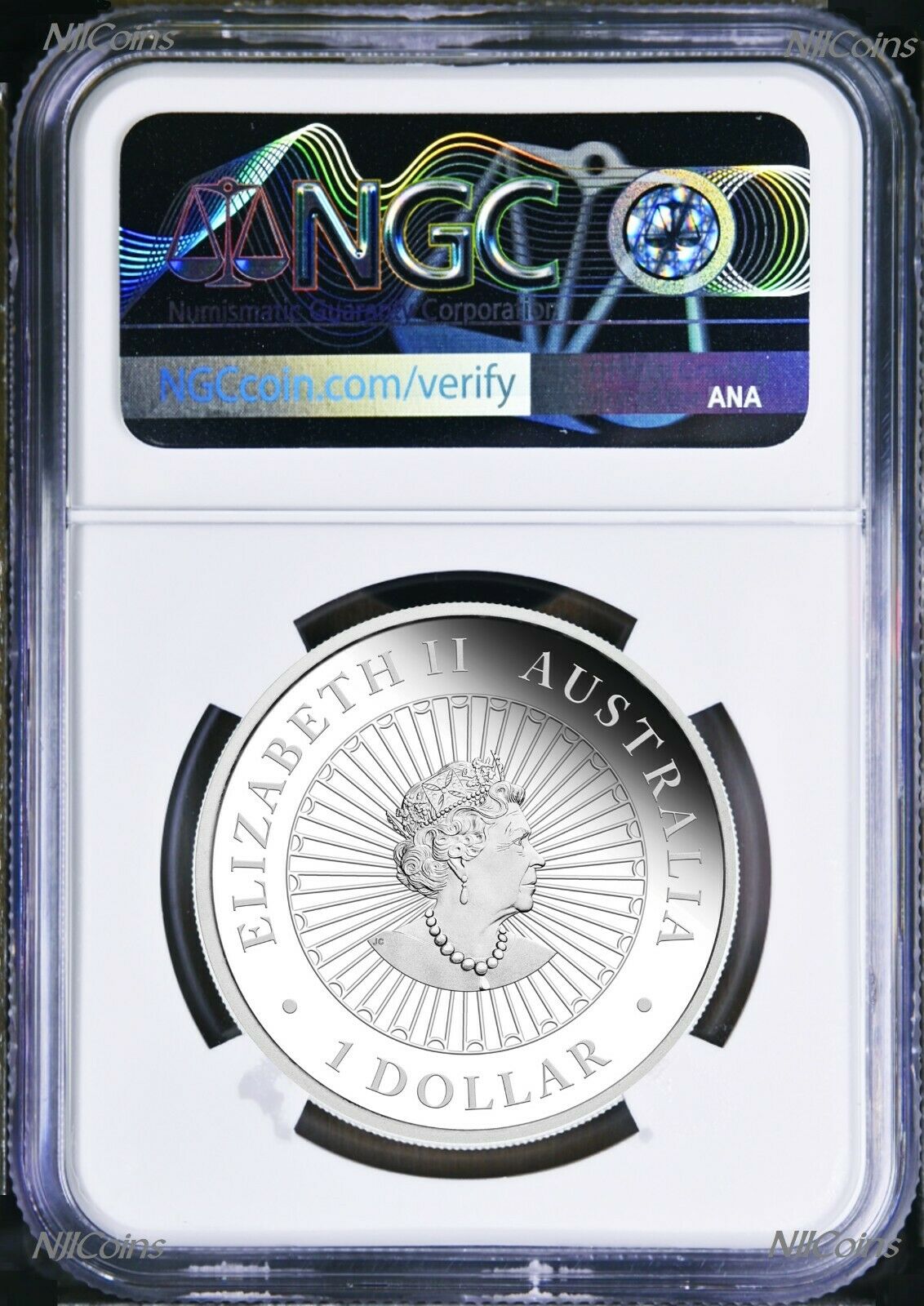 2022 Australia OPAL LUNAR Year of the Tiger 1 oz Silver