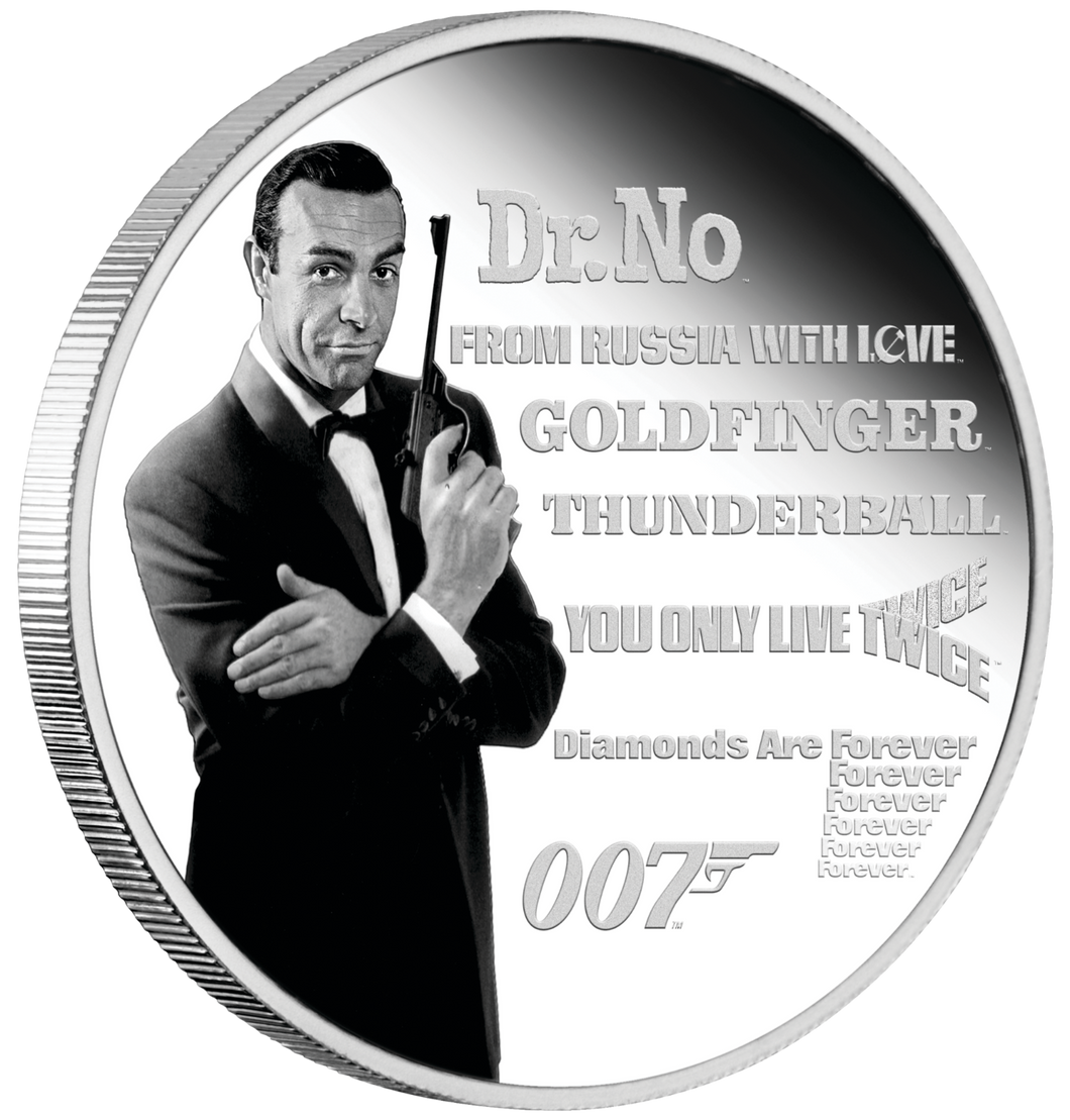 3-COIN-SET COIN JAMES BOND 007 LEGACY SERIES 1-2-3 ISSUE 3x 1oz SILVER PROOF $1