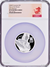 Load image into Gallery viewer, 2020 Australia PROOF Silver Lunar Year of the MOUSE NGC PF70 2oz $2 Coin Series3
