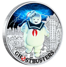 Load image into Gallery viewer, 2017 Perth Mint Tuvalu GHOSTBUSTERS Stay Puft 1 oz SIlver Proof $1 Coin
