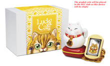 Load image into Gallery viewer, 2019 Lucky Cat “ラッキーな猫” “招財貓” 1oz Silver Proof Rectangle Coin NGC PF 70 FR
