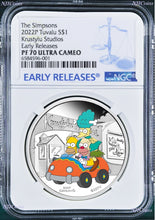 Load image into Gallery viewer, 2022 The Simpsons Krustylu Studios Krusty Lu $1 1oz Silver COIN NGC PF70 ER
