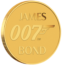 Load image into Gallery viewer, 2020 James Bond 007 $2 0.5g .9999 Gold COIN NGC MS70 Brown Label
