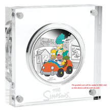 Load image into Gallery viewer, 2022 The Simpsons Krustylu Studios Krusty Lu $1 1oz Silver COIN NGC PF70 ER
