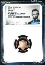 Load image into Gallery viewer, 2021 S -BIRTH SET Version- Proof LINCOLN CENT Penny NGC PF69 RD First Releases
