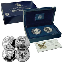 Load image into Gallery viewer, 2012 S 75th Anniv. AMERICAN EAGLE SAN FRANCISCO TWO COIN PROOF SET in bos w/ VOA
