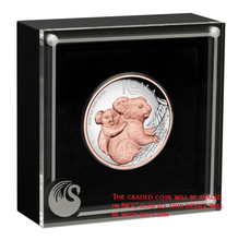 Load image into Gallery viewer, 2023 Australia Pink Gold GILT HIGH RELIEF 5oz Silver Koala $8 Coin NGC PF70 FR
