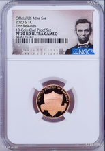 Load image into Gallery viewer, 2020 S 10-coin-clad-proof-SET Version LINCOLN CENT Penny NGC PF70 RD FR
