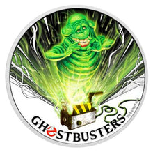 Load image into Gallery viewer, 2017 Perth Mint Tuvalu GHOSTBUSTERS SLIMER 1 oz SIlver Proof $1 Coin
