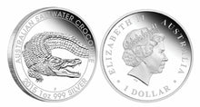 Load image into Gallery viewer, Australian Saltwater Crocodile 2015 1oz Silver Proof Coin Australia
