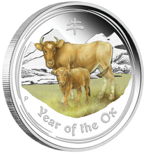 Load image into Gallery viewer, ANDA Perth Money Expo Special 2020 Year of the OX 2oz Silver Proof Color $2 Coin

