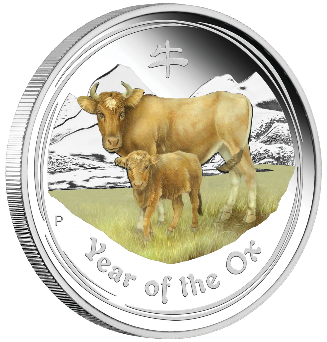 ANDA Perth Money Expo Special 2020 Year of the OX 2oz Silver Proof Color $2 Coin