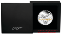 Load image into Gallery viewer, 2020 James Bond 007 Goldeneye .9999 SILVER PROOF $1 1oz COIN NGC PF70 BR LB
