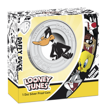 Load image into Gallery viewer, 2018 TUVALU Looney Tunes DAFFY DUCK Silver Proof NGC PF70 Half Dollar Coin FR
