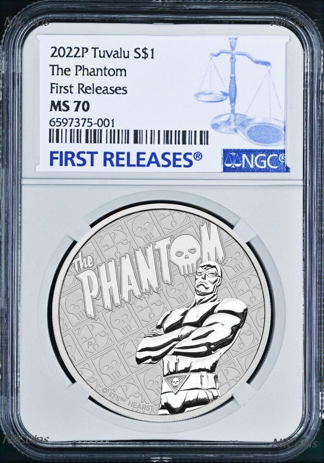 2022 THE PHANTOM 1oz .9999 Silver $1 Bullion COIN NGC MS70 FR