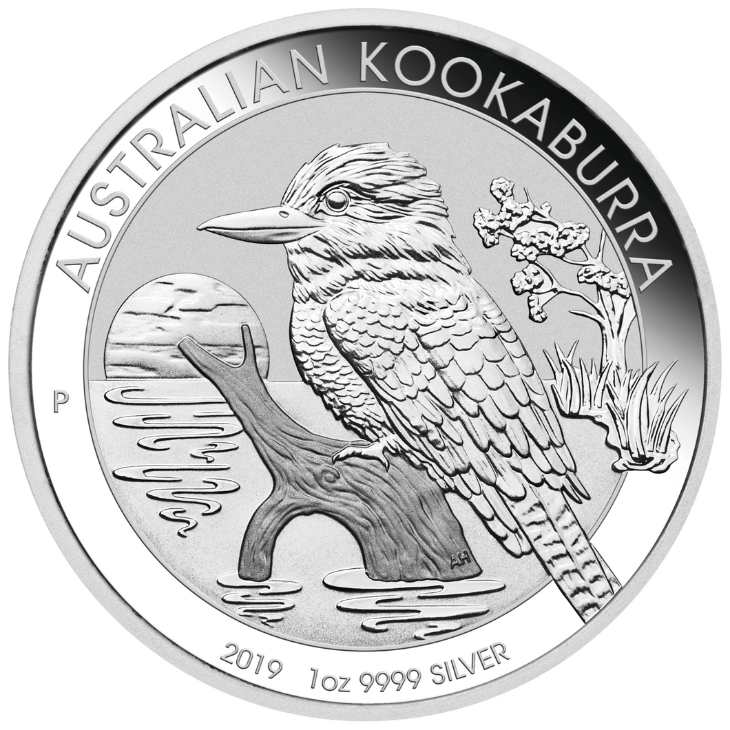 2019 1oz $1 Silver Kookaburra BU Coin Australian In Cap New Jody Clark effigy