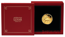 Load image into Gallery viewer, 2021 P Australia PROOF GOLD $25 Lunar Year of the Ox NGC PF70 1/4 oz Coin
