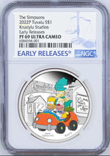 Load image into Gallery viewer, 2022 The Simpsons Krustylu Studios Krusty Lu $1 1oz Silver COIN NGC PF69 ER
