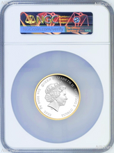 Load image into Gallery viewer, 2022 60 Years of James Bond 007 SILVER PROOF $2 2oz Gilt Gilded COIN NGC PF70 ER
