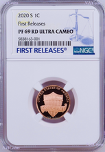 Load image into Gallery viewer, 2020 S Proof LINCOLN CENT Penny NGC PF69 RD FR Blue Label Shield Side Up
