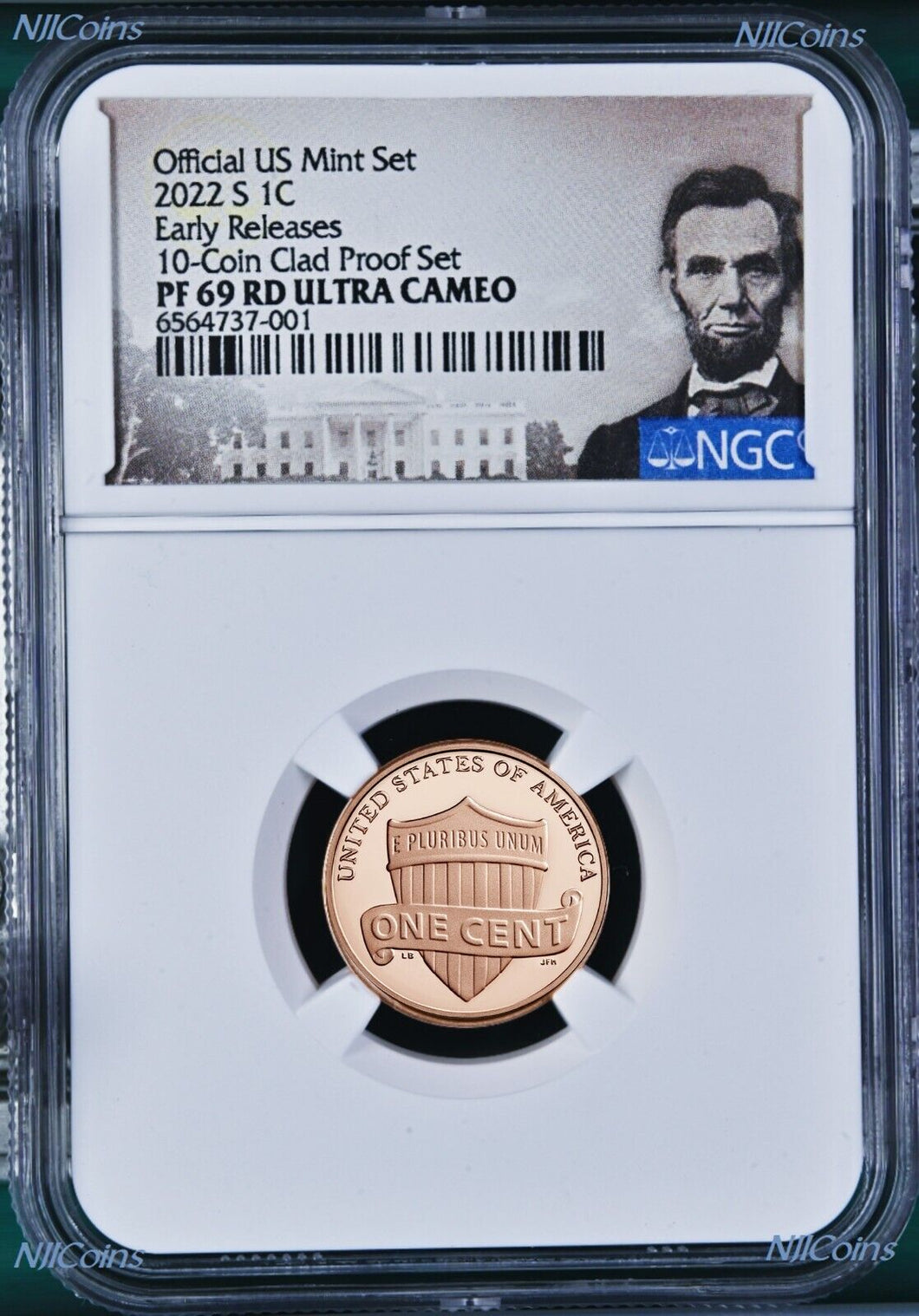 2022S US Mint 10-Coin-Silver-Proof-SET Version LINCOLN CENT Penny NGC PF69 RD ER