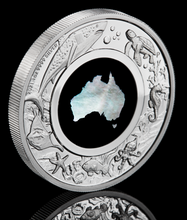 Load image into Gallery viewer, Australian 2021 1oz Silver Proof $1 MOTHER OF PEARL Coin Great Southern Land
