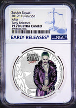 Load image into Gallery viewer, 2019 Suicide Squad - Joker Proof $1 1oz Silver COIN NGC PF 70 ER
