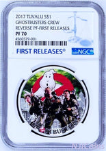 Load image into Gallery viewer, 2017 Ghostbusters Crew 1oz Silver $1 Coin NGC PF70 FIRST Releases
