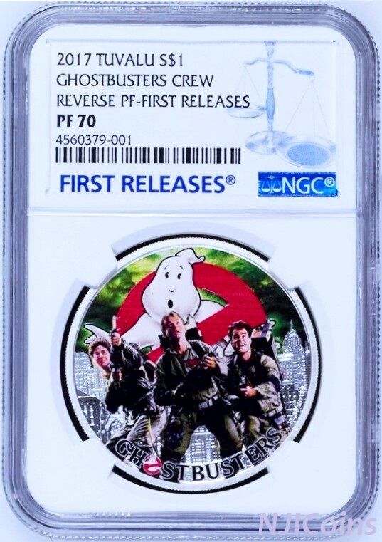 2017 Ghostbusters Crew 1oz Silver $1 Coin NGC PF70 FIRST Releases