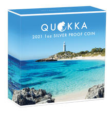 Load image into Gallery viewer, 2021 Australia Quokka 1oz .9999 Silver Proof Colored Coin
