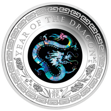 Load image into Gallery viewer, 2024 Australia Opal Series Lunar Year of the Dragon 1oz Silver Proof $1 Coin
