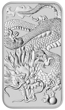 Load image into Gallery viewer, 2022 Australia DRAGON RECTANGULAR 1oz .9999 $1 Silver Bullion Coin
