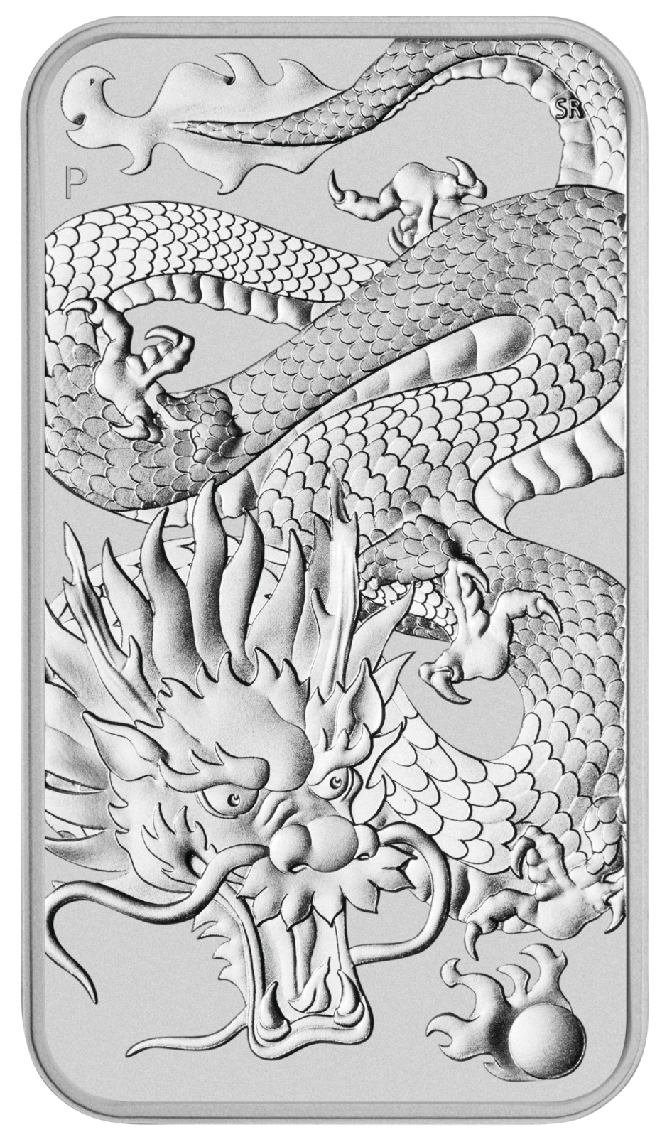 2022 Australia DRAGON RECTANGULAR 1oz .9999 $1 Silver Bullion Coin