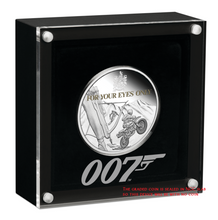 Load image into Gallery viewer, 2021 James Bond For Your Eyes Only 40th Ann SILVER PROOF $1 1oz COIN NGC PF69 ER
