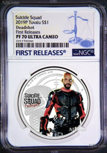 Load image into Gallery viewer, 2019 Suicide Squad - Deadshot Proof $1 1oz Silver COIN NGC PF 70 FR
